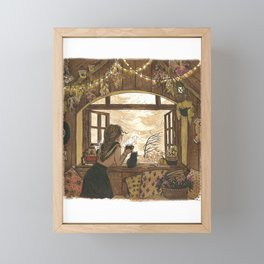 a Witch - Autumn Framed Mini Art Print