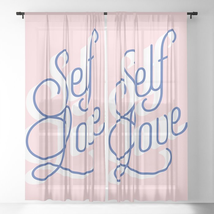 Girl Power - Self Love Sheer Curtain
