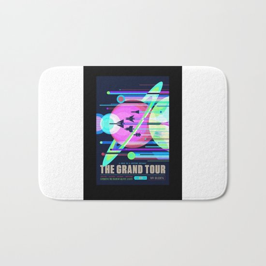 Grand Tour - NASA Space Travel Poster (Alternative) Bath Mat