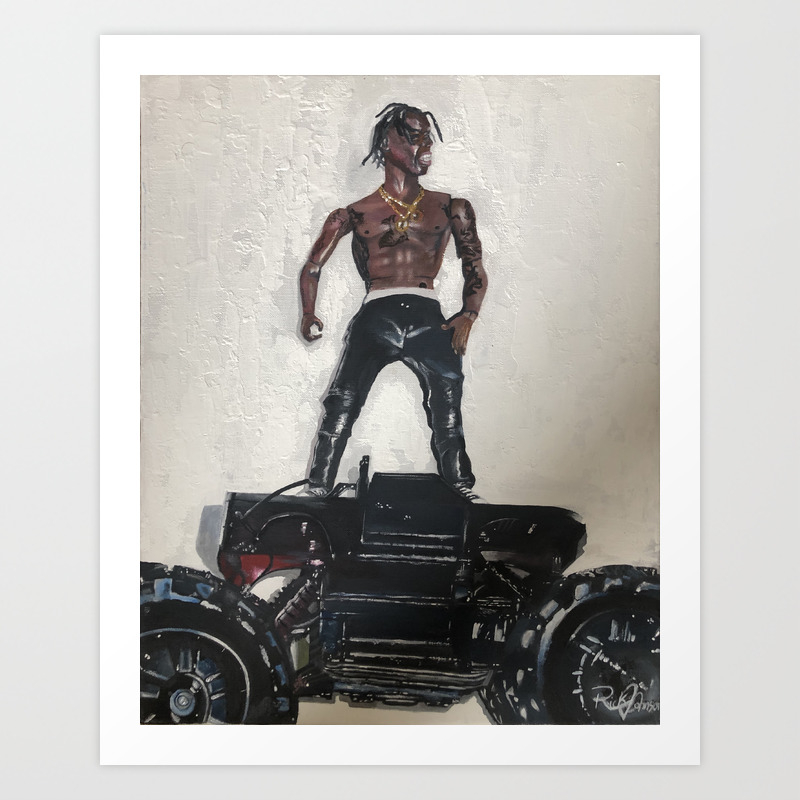 Travis Rodeo Scott Art Print By Rickilenea Society6
