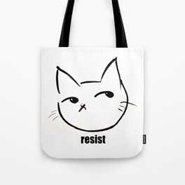 Resist kitty Tote Bag