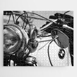 Motorcycle Vintage - B&W Jigsaw Puzzle