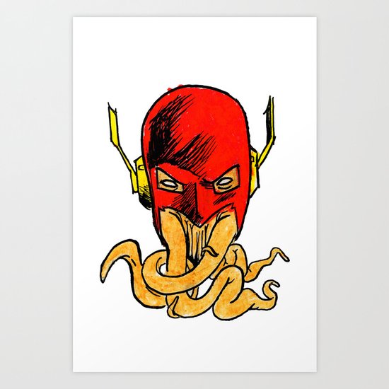 Tentacled Flash Art Print