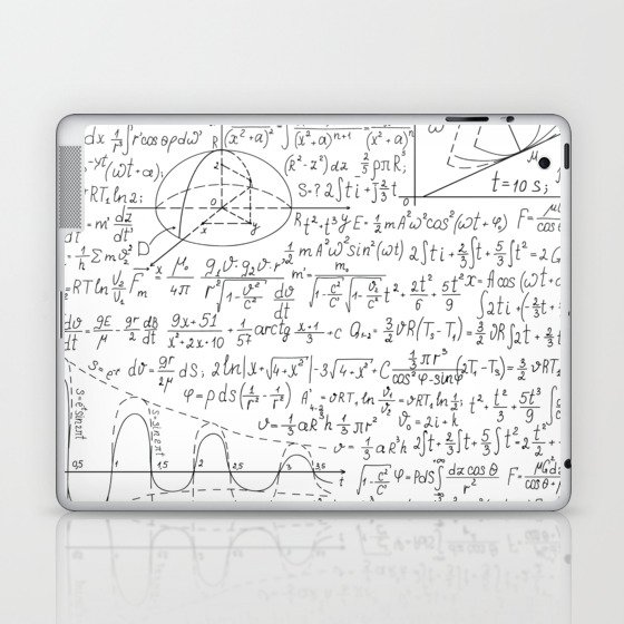 Math Equation Print Seamless Pattern Laptop & iPad Skin