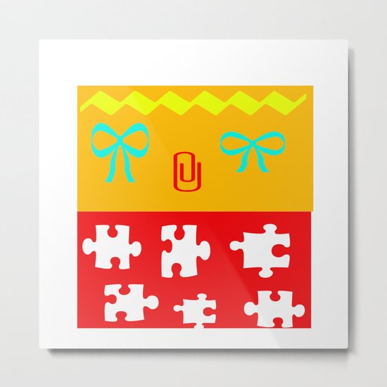 Mrs. Mustard Metal Print