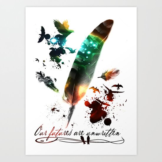 Futures Unwritten Art Print