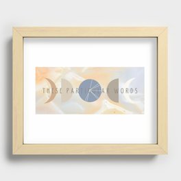 These Particular Words Recessed Framed Print