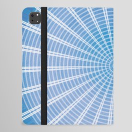 Spider net in dark blue iPad Folio Case