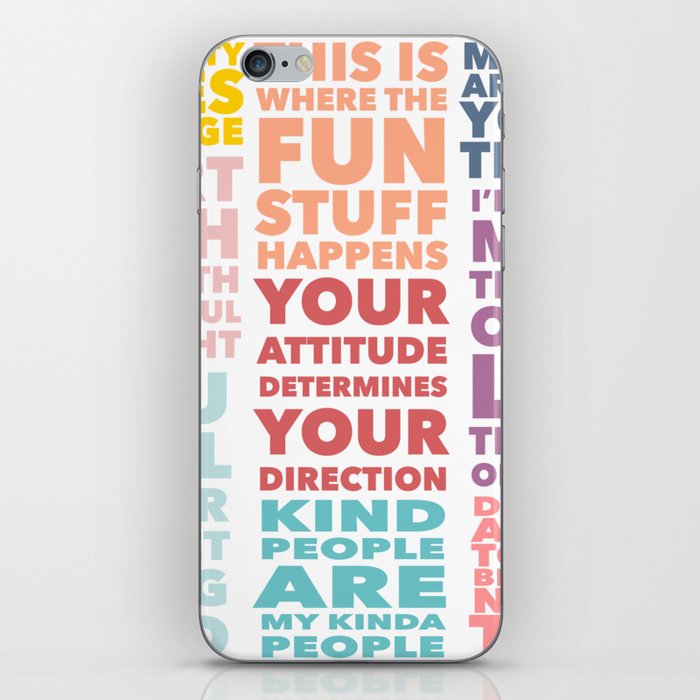 All The Positivity  iPhone Skin
