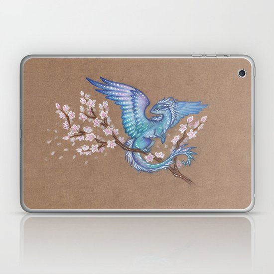 Azure Sakura Dragon Laptop Ipad Skin By Alviaalcedo Society6