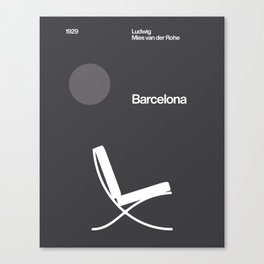 Barcelona Chair - Ludwig Mies van der Rohe Canvas Print