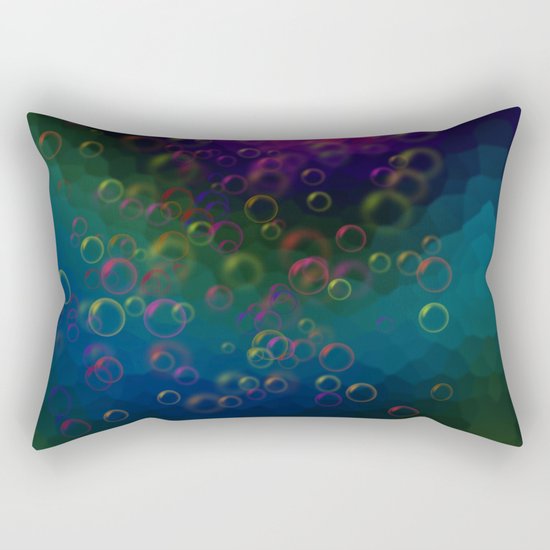 Abstraction. Bubbles. Rectangular Pillow