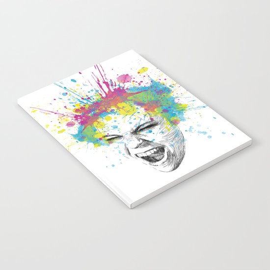 Crazy Colorful Scream Notebook