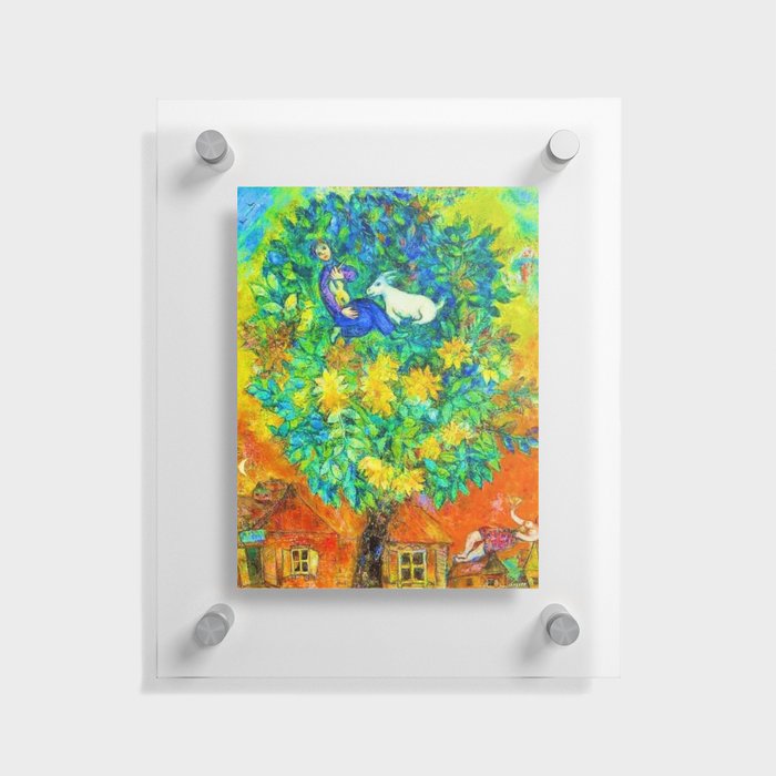 Autumn in the Village  Floating Acrylic Print