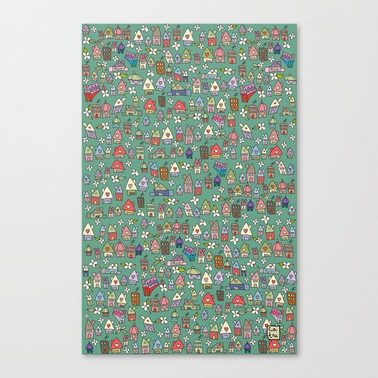 Houses - eco Canvas Print