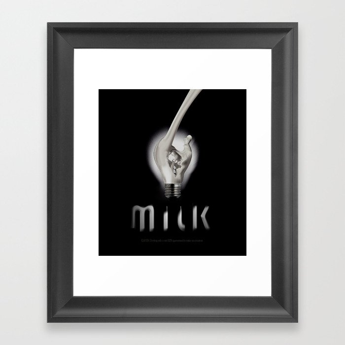 Milk for Thought Framed Art Print