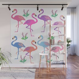 Beautiful flamingos  Wall Mural