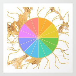 Color Wheel Art Print