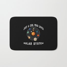 Solar System Just A Girl Who Loves Solar System Bath Mat