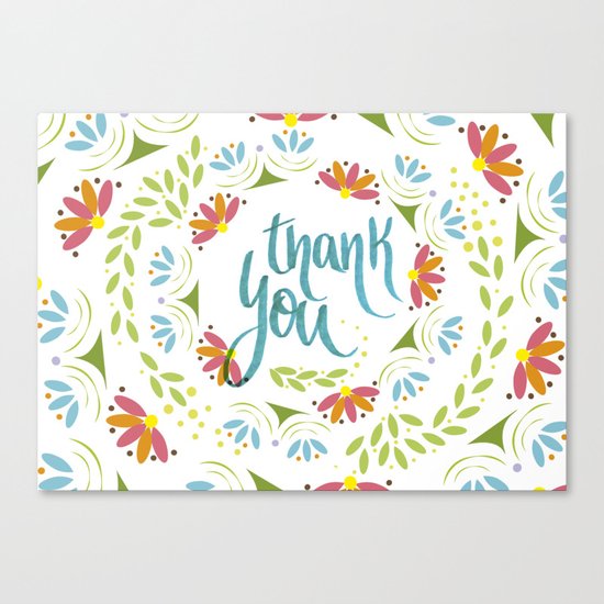 Thank you! Canvas Print