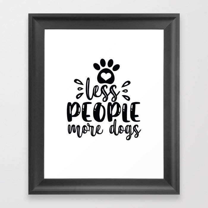 MORE DOGS Framed Art Print