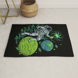 Astronaut beamed to Kratom Space Rug