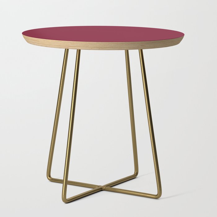 Red Onion Solid Color Side Table