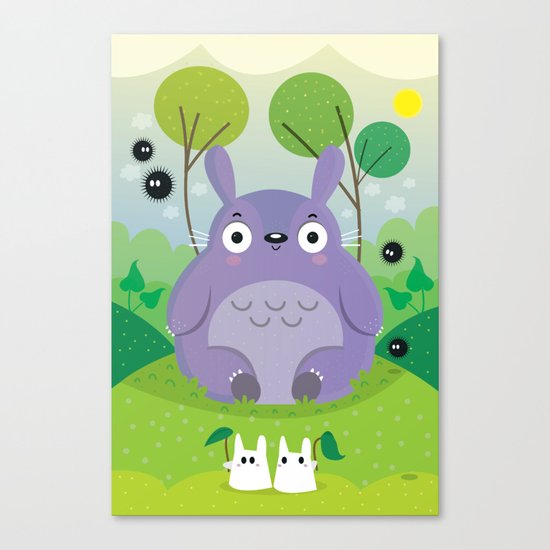 Cute neighbor Canvas Print