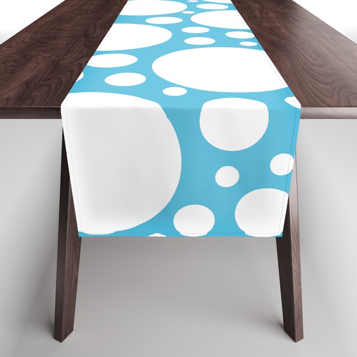 Blue with Polka Dots Table Runner