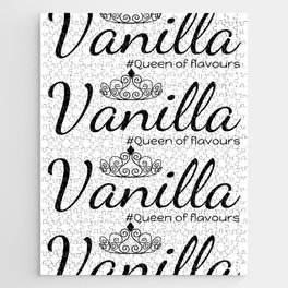 Vanilla Queen of Flavours, Wearing a Diamond Tiara - Cool Funny Jigsaw Puzzle