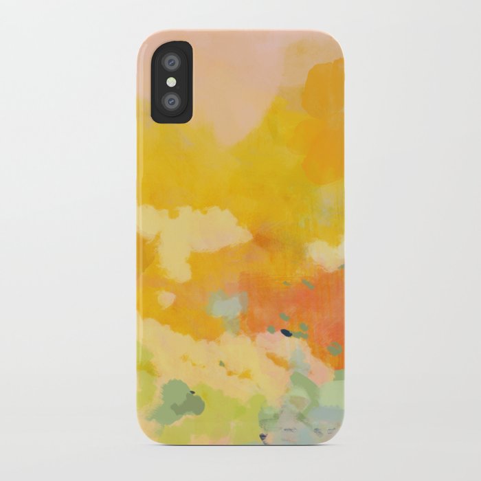 abstract spring sun iPhone Case