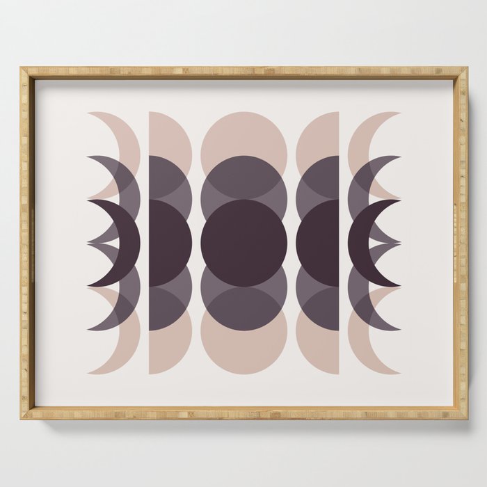 Moon Phases Abstract XIII Serving Tray