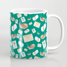 Snail Mail - Teal Coffee Mug