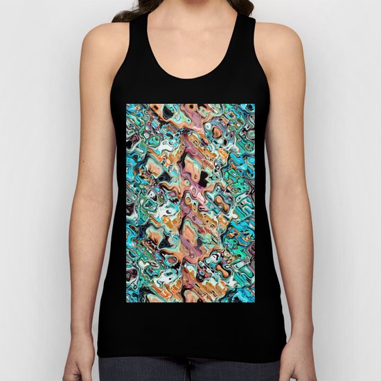 Colorful Distortions Abstract Unisex Tank Top