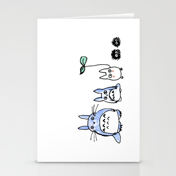Totoro And Friends Drawing Stationery Cards By Myleskatherine Society6