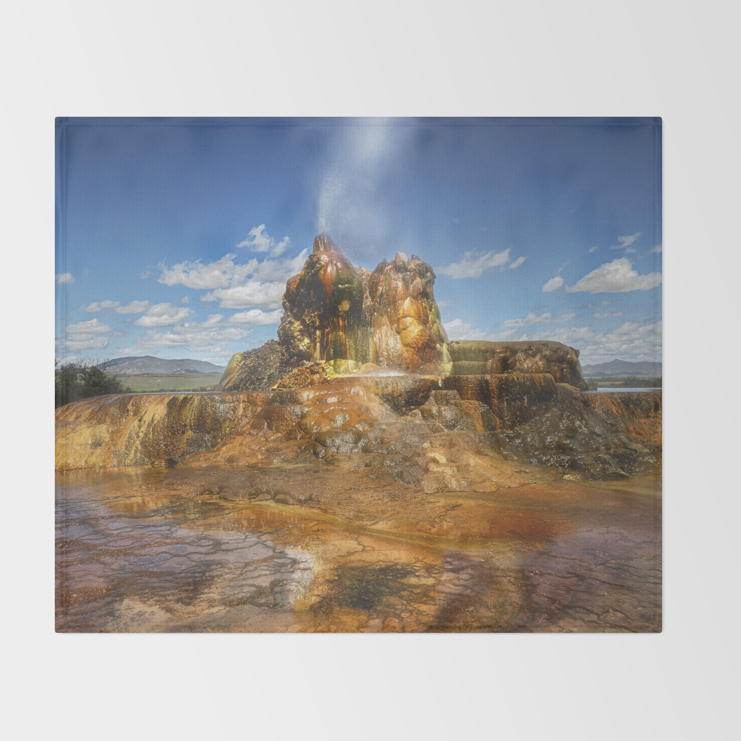 Fly Geyser Nevada Throw Blanket By Kathyweaver Society6