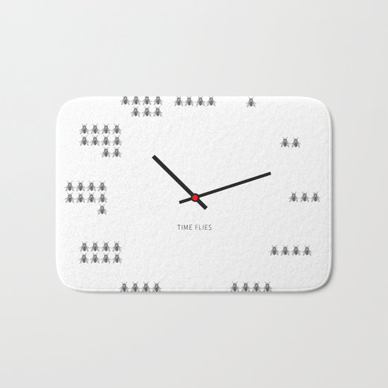 Time Flies Bath Mat