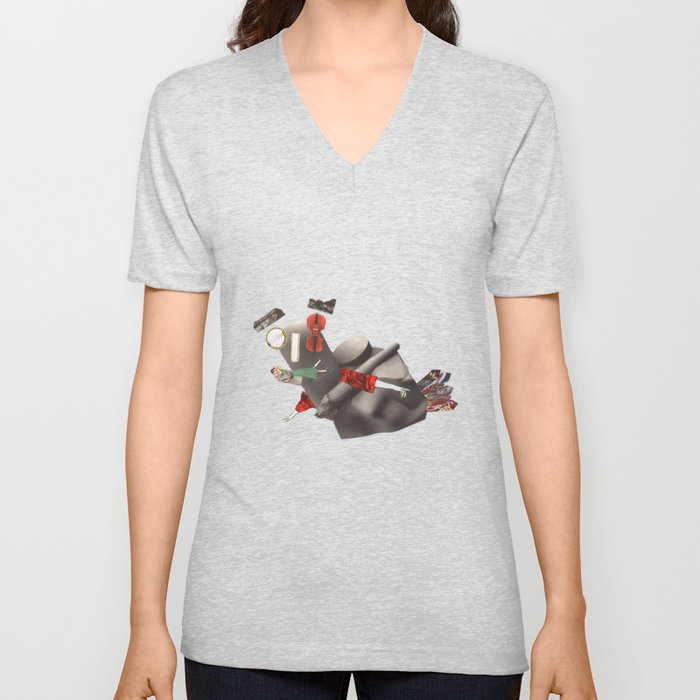 Fly is easy V Neck T Shirt