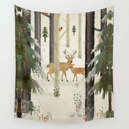 nature's way the deer Wall Tapestry