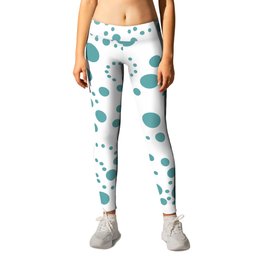 South Seas Spiral Dots Pattern Leggings