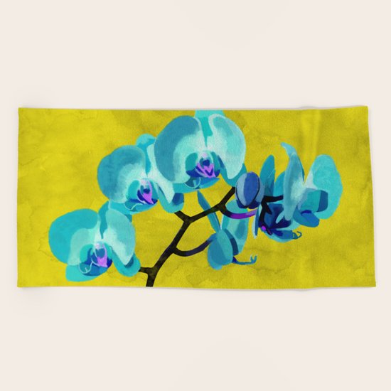 Orchid blue Beach Towel