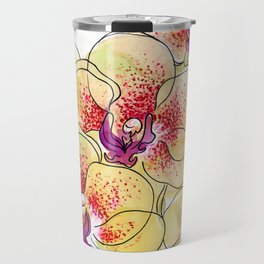 Orchids Speckled Travel Mug