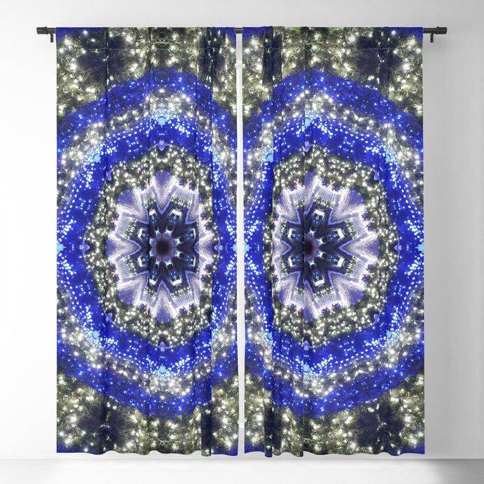 Happy Blues Blue And White Kaleidoscope From Lighted Trees 1430