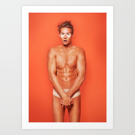Beachin Man Art Print