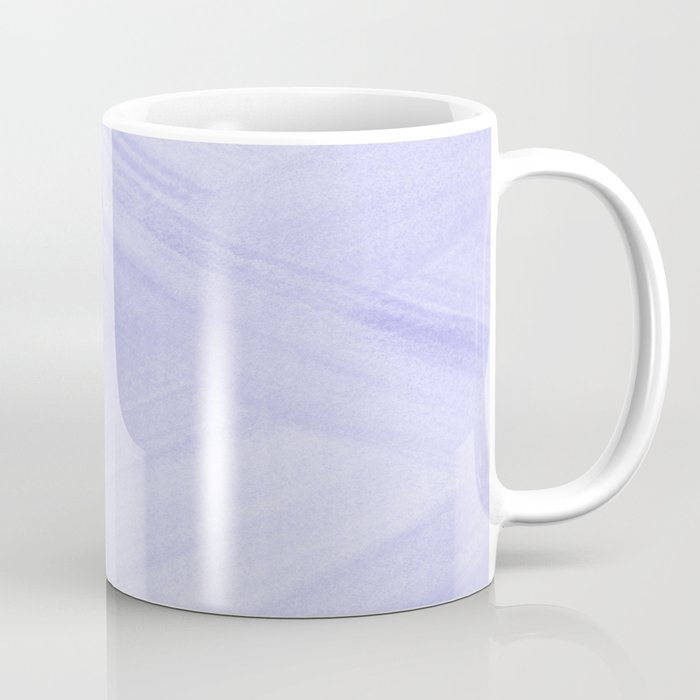 Light Periwinkle Purple Abstract Lines Coffee Mug