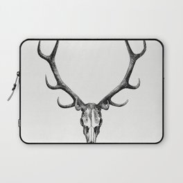 Stag skull drawing, The Great and Small Game of India Laptop Sleeve