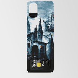 Medieval town in a Dark Fantasy world Android Card Case