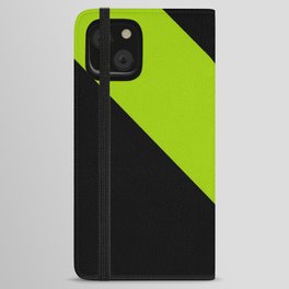 Oblique dark and green iPhone Wallet Case