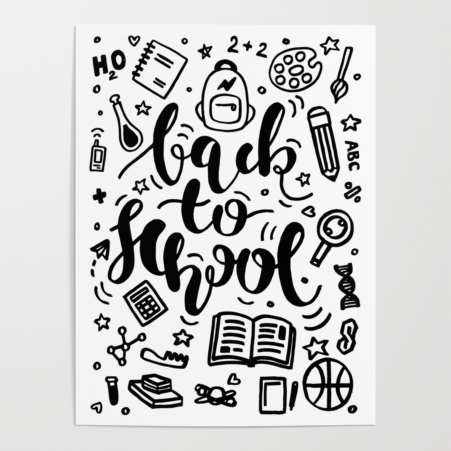 Back to School Education Poster Poster by Choes Illustrations | Society6