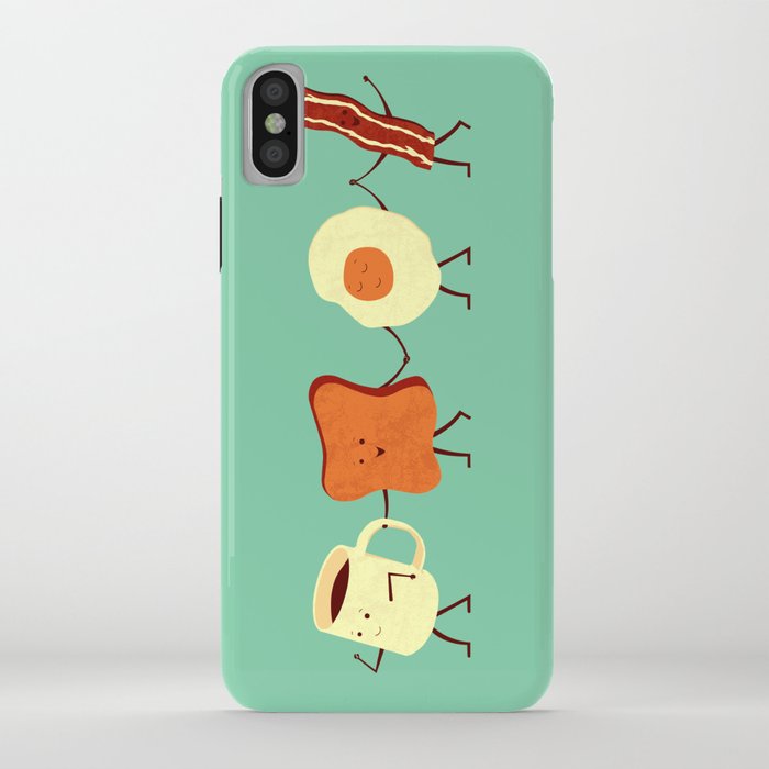 let's all go and have breakfast iphone case